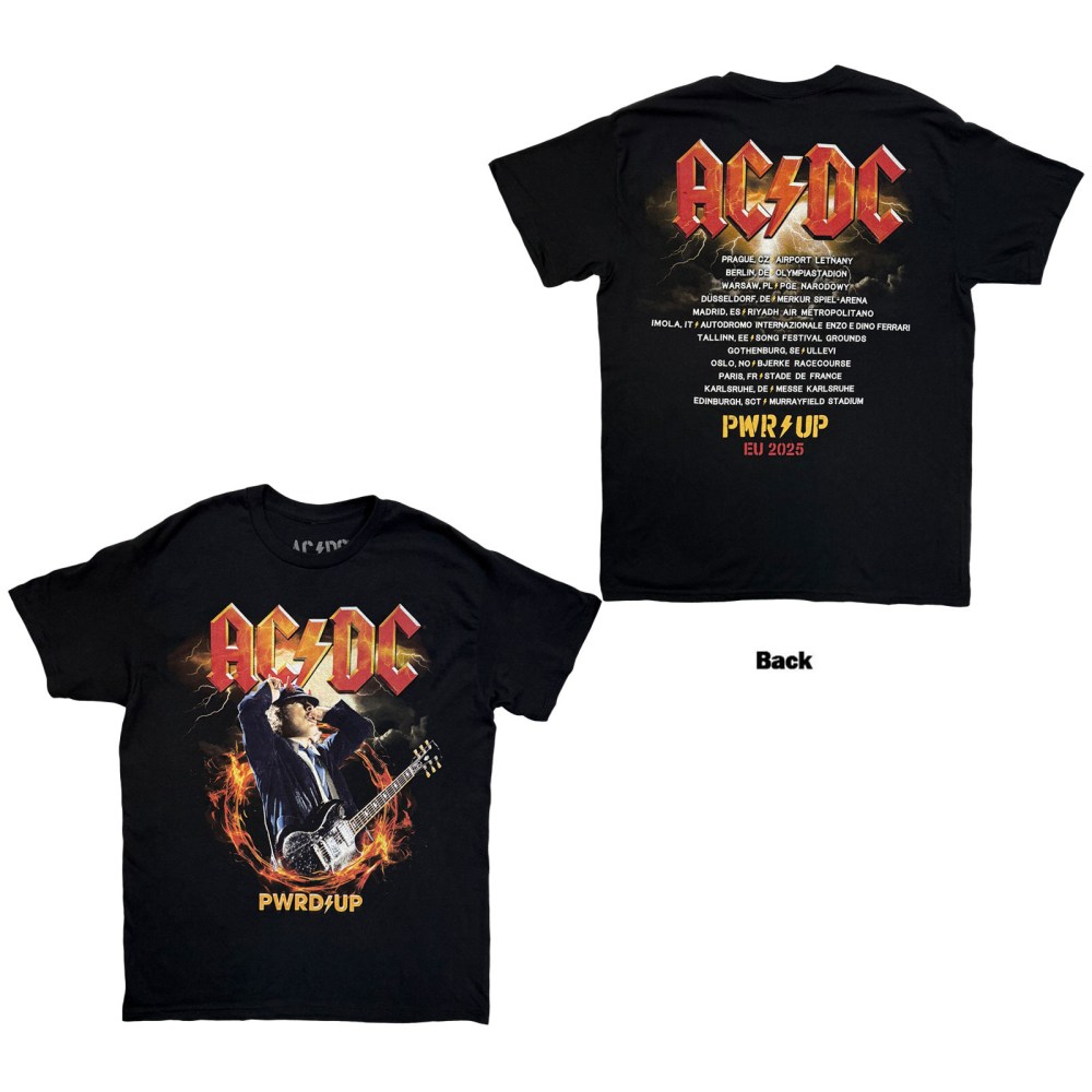 AC/DC - Angus Horns EU Tour '25 Herren TShirt - Schwarz